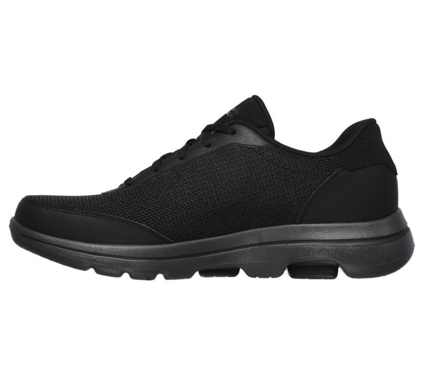 SKECHERS MENS GO WALK 5 FORGING - BLACK/CHARCOAL