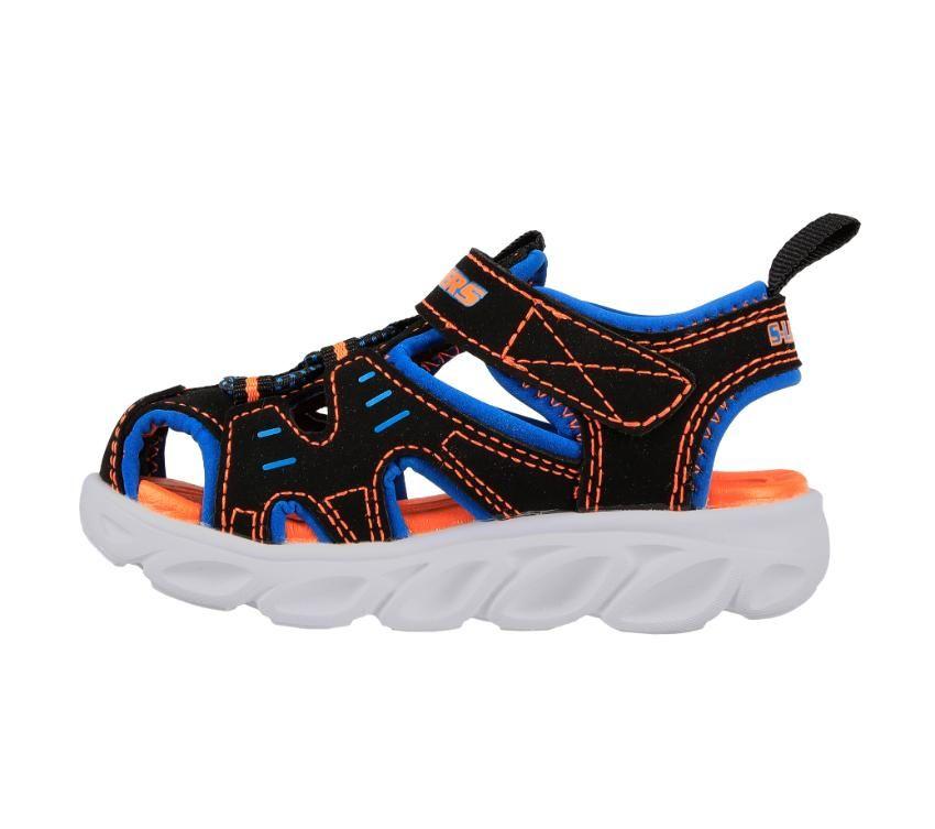SKECHERS INFANT S LIGHTS: HYPNO-SPLASH N PLAYB - BLACK/BLUE/ORANGE