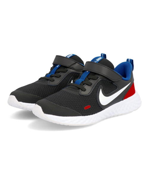 NIKE KIDS Revolution 5 - Black/University Red/Game Royal/White