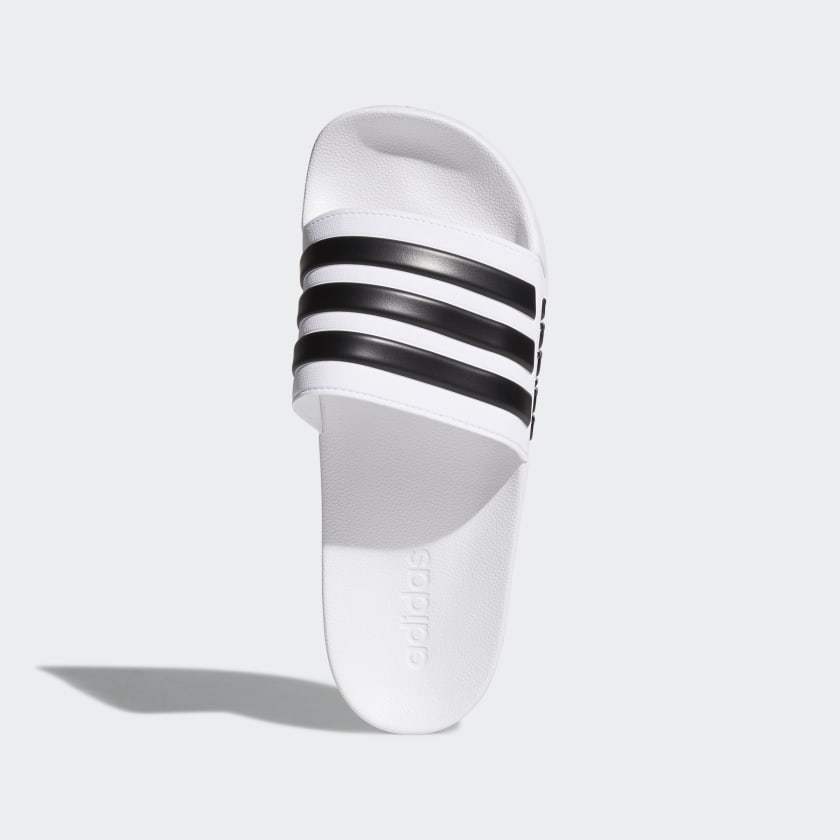 ADIDAS ADILETTE SHOWER SLIDES - Cloud White / Core Black / Cloud White