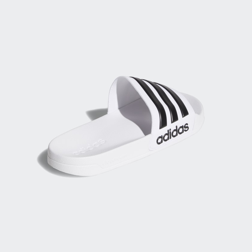 ADIDAS ADILETTE SHOWER SLIDES - Cloud White / Core Black / Cloud White