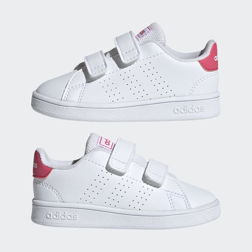 ADIDAS INFANT ADVANTAGE I - WHITE/PINK