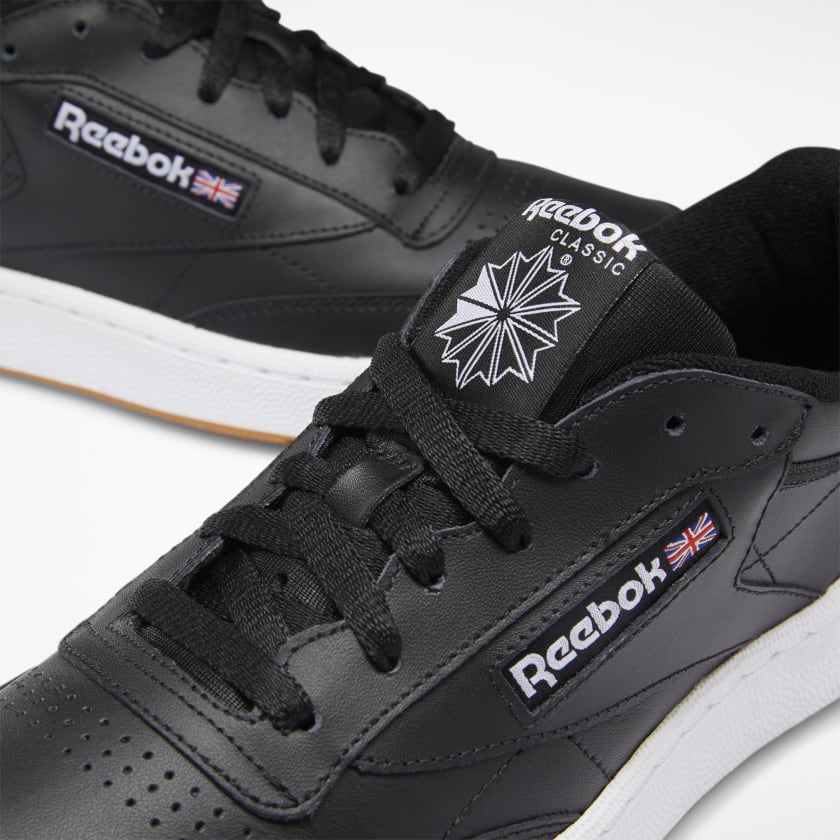REEBOK CLUB C 85 - Intense Black / White-Gum