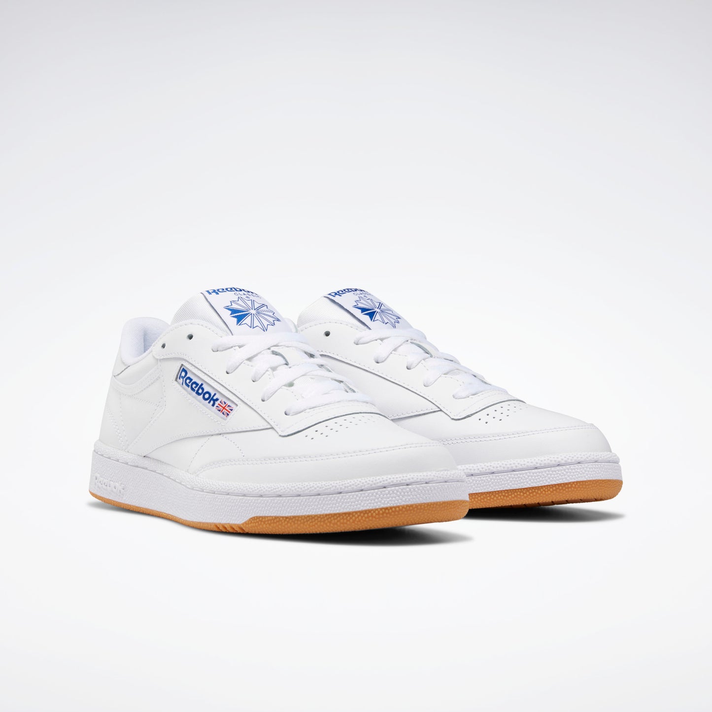 REEBOK CLUB C 85 SHOES - INTENSE WHITE / ROYAL-GUM