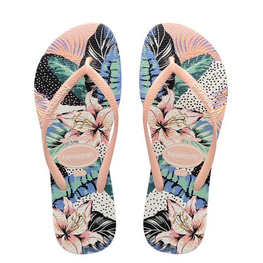 HAVAIANAS SLIM FLORAL DOTS - ROSE