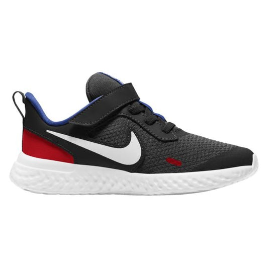 NIKE KIDS Revolution 5 - Black/University Red/Game Royal/White
