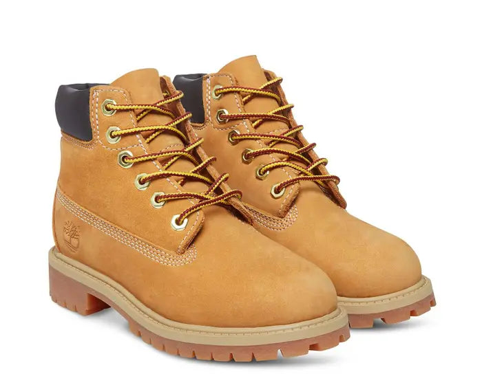 TIMBERLAND YOUTH 6-INCH PREMIUM WATERPROOF BOOT - WHEAT NUBUCK