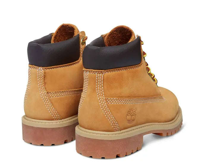TIMBERLAND YOUTH 6-INCH PREMIUM WATERPROOF BOOT - WHEAT NUBUCK
