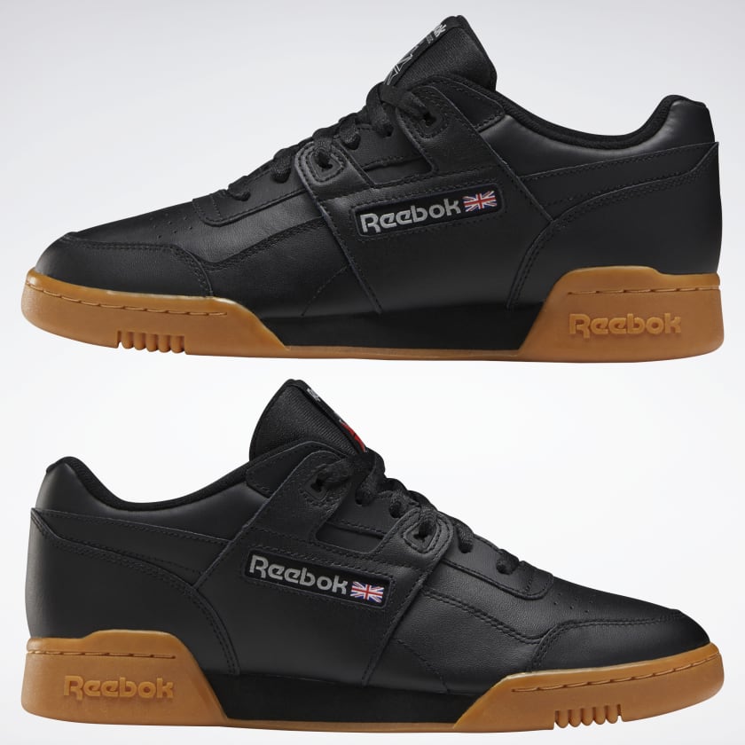 REEBOK WORKOUT PLUS - Black / Carbon / Classic Red / Reebok Royal-Gum