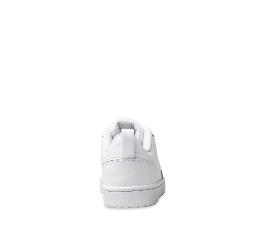 NIKE YOUTH COURT BOROUGH LOW 2 - WHITE/WHITE-WHITE
