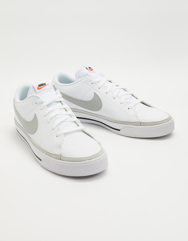 NIKE COURT LEGACY NN - WHITE/WHITE-BLACK-GREY FOG