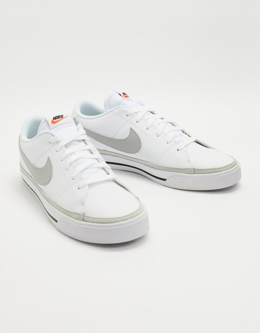 NIKE COURT LEGACY NN - WHITE/WHITE-BLACK-GREY FOG