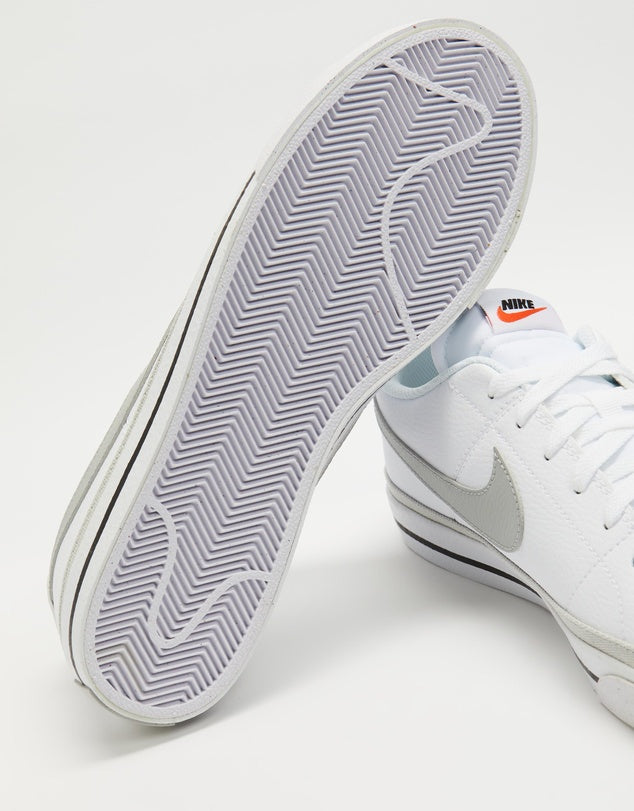 NIKE COURT LEGACY NN - WHITE/WHITE-BLACK-GREY FOG