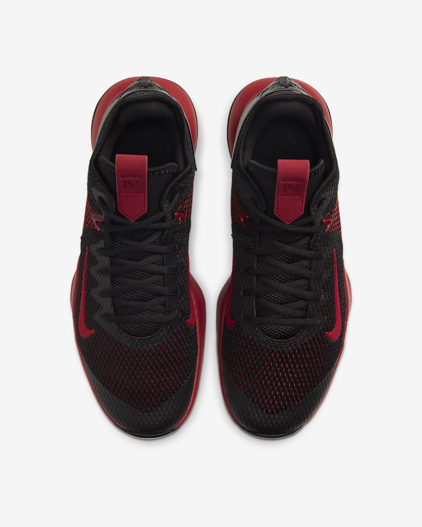 NIKE LEBRON WITNESS IV - BLACK/ GYM RED-BRIGHT CRIMSON
