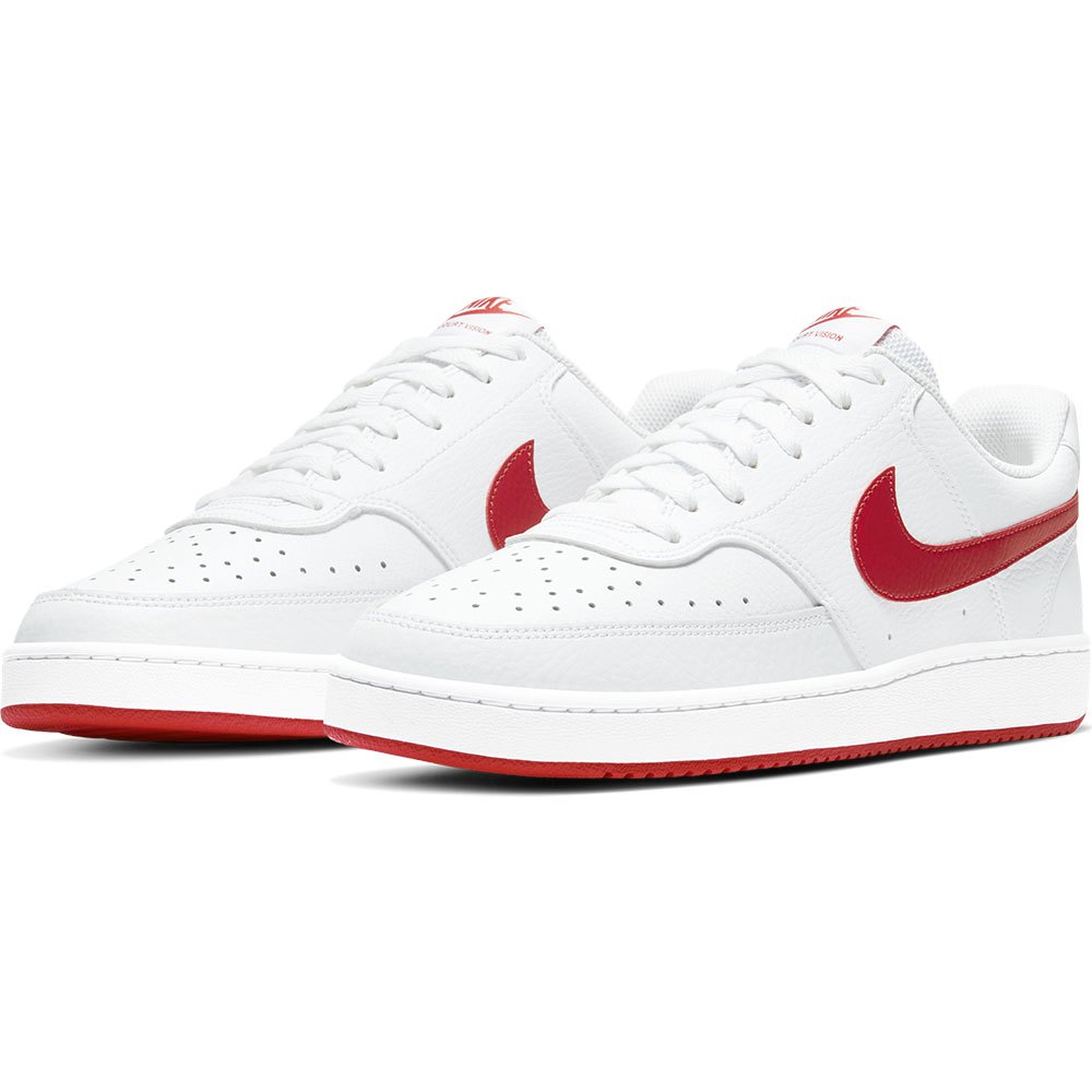NIKE COURT VISION LOW - White/University Red