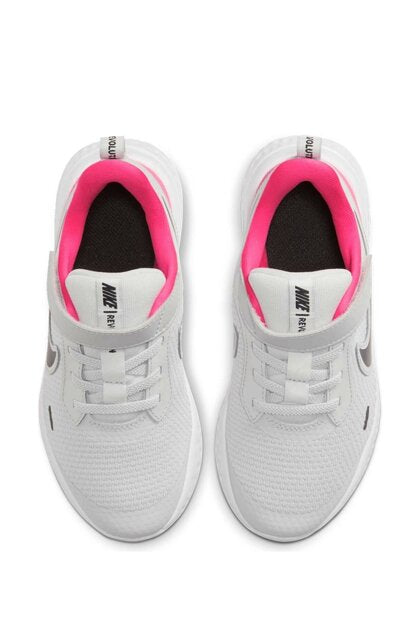 NIKE KIDS NIKE REVOLUTION 5 PSV - PHOTON DUST/BLACK-HYPER PINK