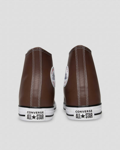 CONVERSE CHUCK TAYLOR ALL STAR FAUX LEATHER HIGH TOP - BRAZIL NUT