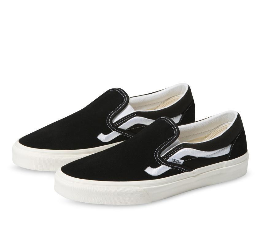 VANS CLASSIC SLIP ON - SIDESTRIPE BLACK